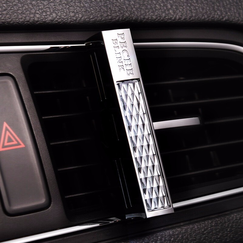 卡饰社（CarSetCity）汽车车载香水 菱钻 空调出风口式 沐浴味 灰色